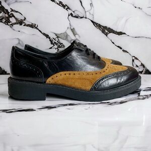 Oroscuro Suede Leather Laced Oxford Shoes